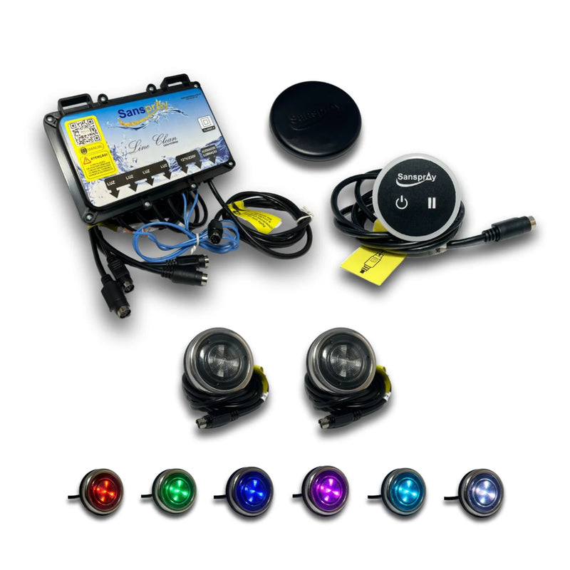 Cromoterapia Sanspray 2 pontos de led + controlador