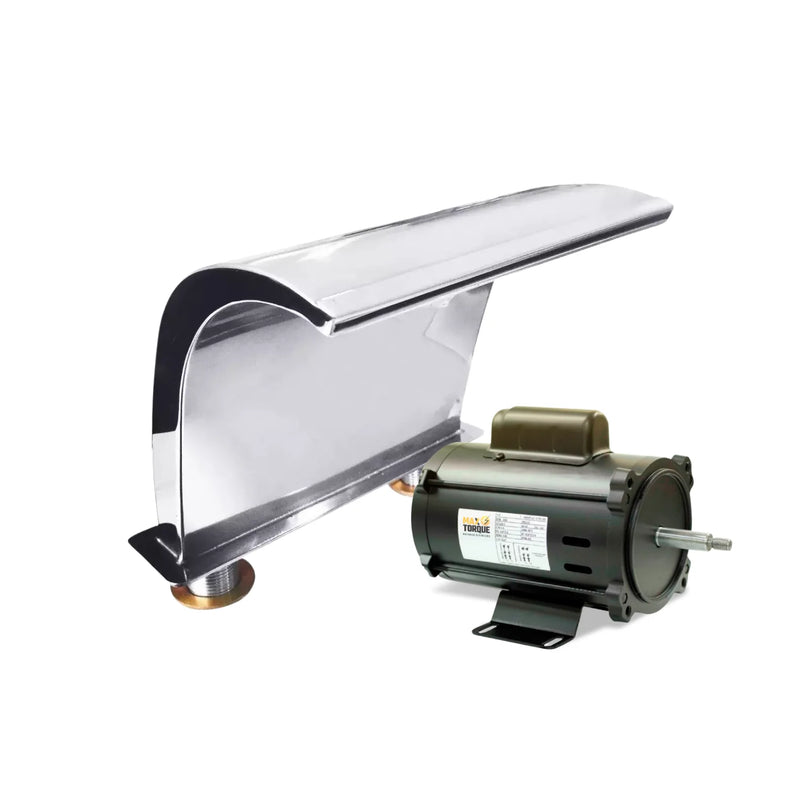 Kit Cascata compacta em inox + Motobomba