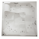 Spa Com Hidro Quadrado 2x2 completo - Aquecedor + Cromoterapia + Filtro + Ozônio - Fabrica Das Banheiras