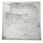 Spa Com Hidro Quadrado 2x2 completo - Aquecedor + Cromoterapia + Filtro + Ozônio