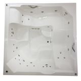 Spa Com Hidro Quadrado 2x2 completo - Aquecedor + Cromoterapia + Filtro + Ozônio