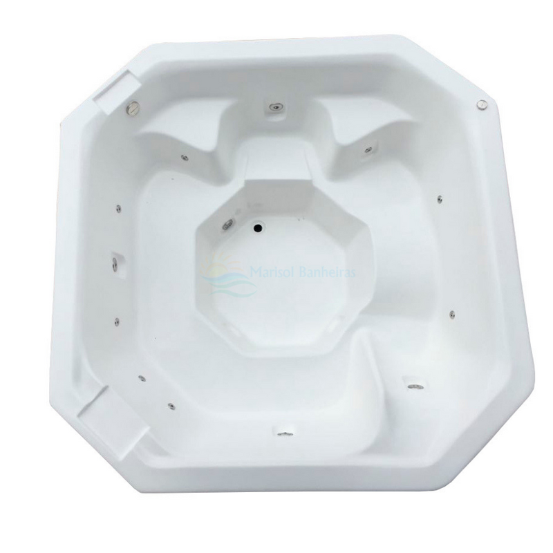 Spa Com Hidromassagem Fênix Com Aquecedor digital e Kit Cromoterapia