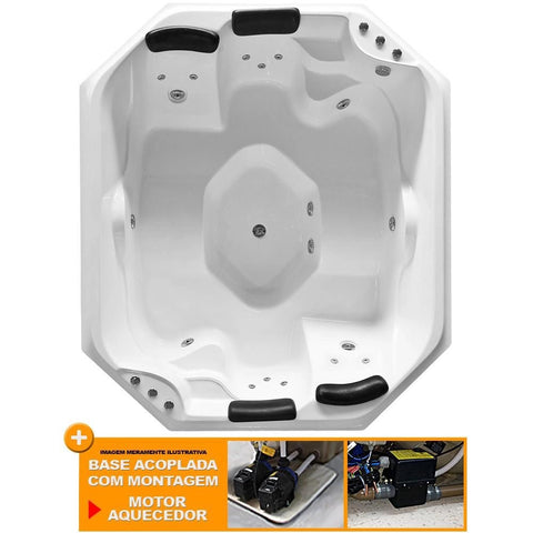 Spa Com Hidromassagem Picollo Completo - Spa Já Vai Montado