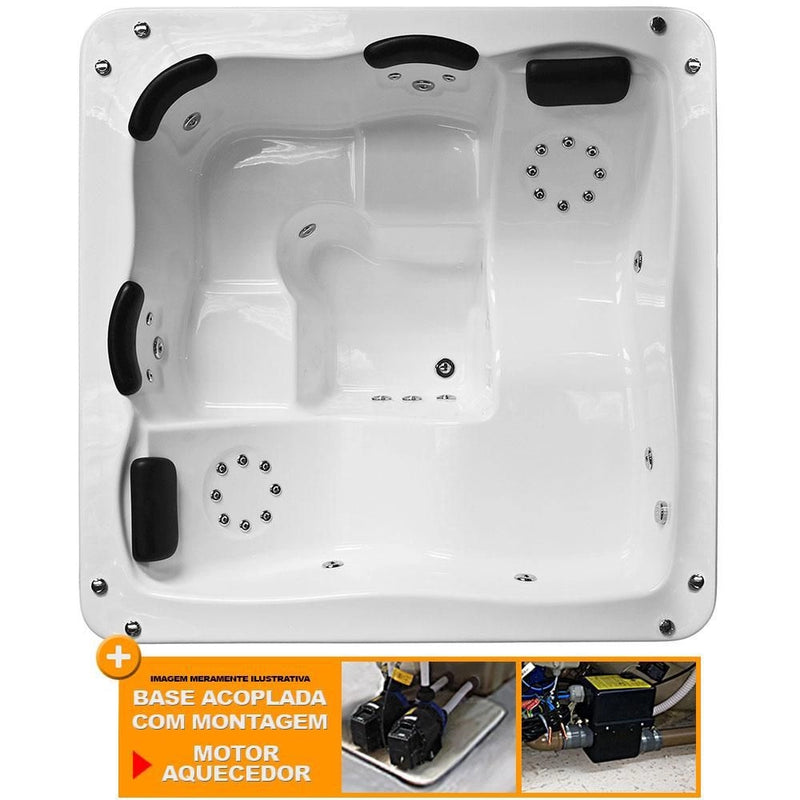 Spa Com Hidro Quadrado Master Top - Spa Já Vai Montado