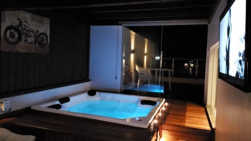 Spa Com Hidro Pronto Para Uso Quadrado - Spa Com Hidromassagem e Aquecedor