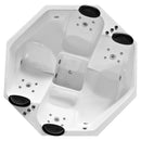 Spa Com Hidro Sextavado Com Aquecedor digital e Kit Cromoterapia - Fabrica Das Banheiras